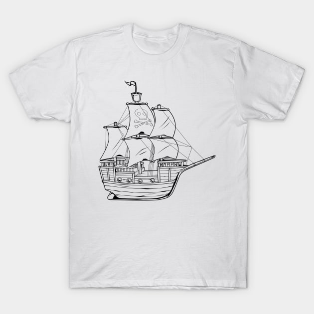 Pirate ship cheap t shirt